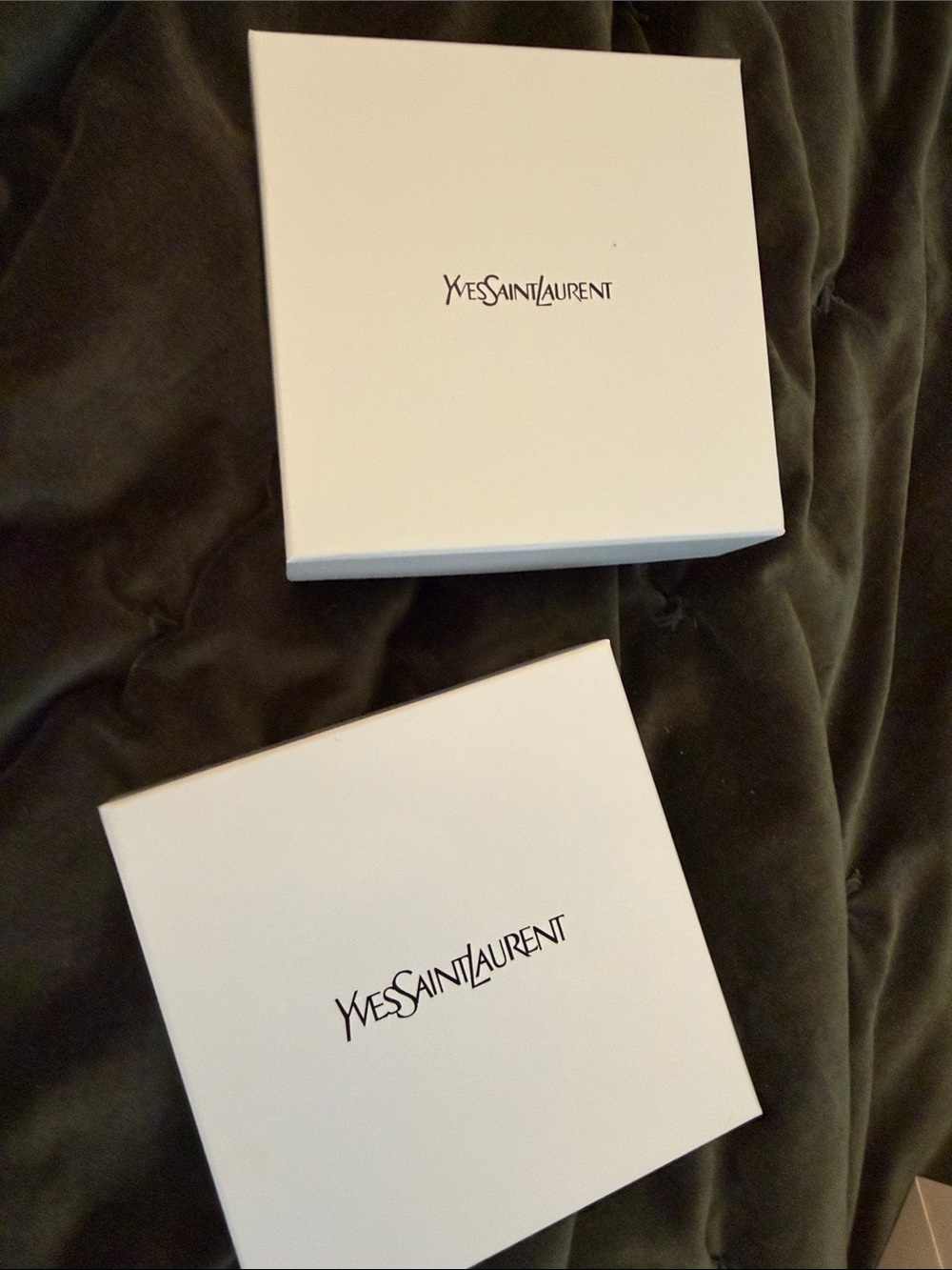 Yves Saint Laurent White Branded Boxes each $25
